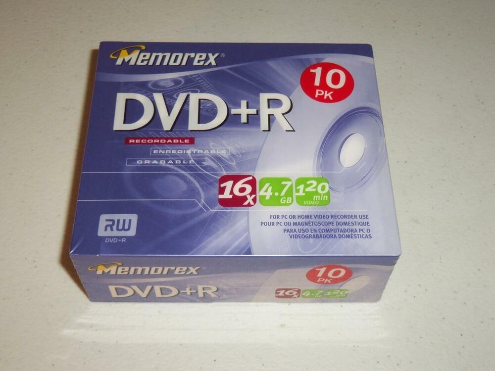 Memorex DVD+R 10 Pack 4.7 GB 120 Minutes -081946
